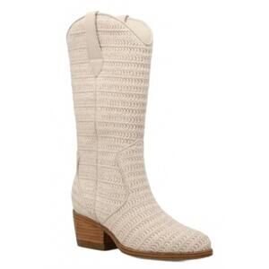 NEW MIA SHOES women's jenah woven summer boot in white